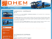 Tablet Screenshot of ohem.cz